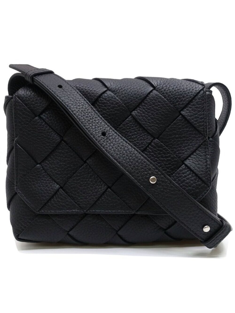 Bottega Veneta Diago Small Shoulder Bag Maxi Intrecciato Silver